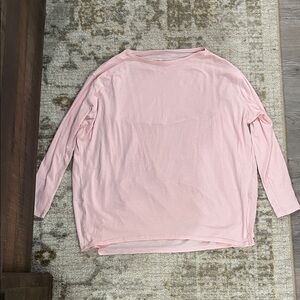 lululemon Back in Action Pink Long Sleeve Tee